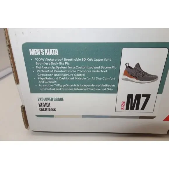 NEW Xtratuf Kiata Castlerock Grey Sneakers Casual Shoes Men's 7 - Picture 2 of 9